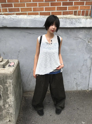 [2 colors] Mini polka dot pants