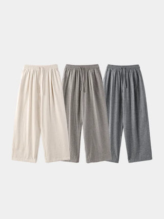 [3 colors] Striped Wide Pants