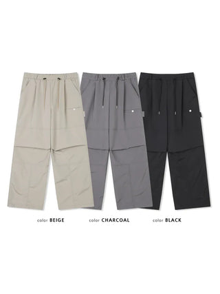 [3 colors] Pocket Nylon Pants
