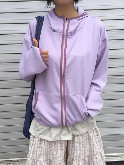 (4 colors) Light Waffle Zip-Up Hoodie