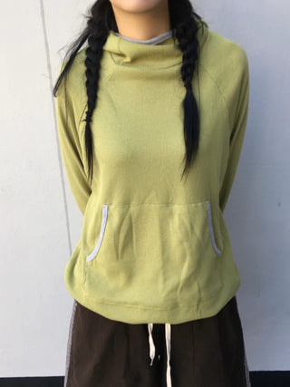 (3 colors) Waffle Hooded Hoodie