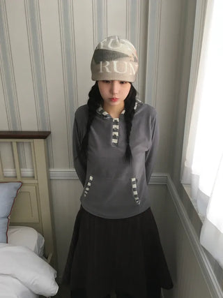 (3 colors) (3 colors) Striped Hoodie