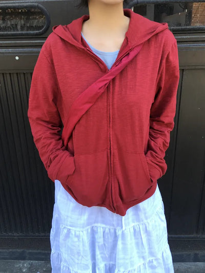 (3 colors) Slub Zip-Up Hoodie