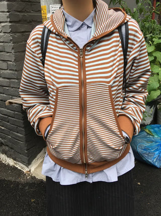 Striped hoodie