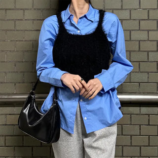 Layered Twist Knit Bustier