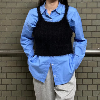 Layered Twist Knit Bustier