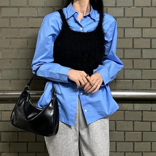 Layered Twist Knit Bustier