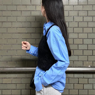 Layered Twist Knit Bustier