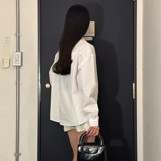 Oversized pastel shirt