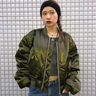 Sleeve Shirring Cropped MA-1