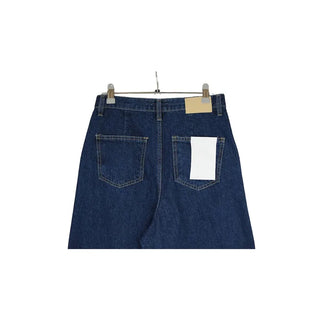 Wide straight denim pants