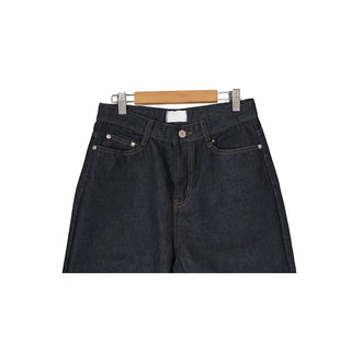 Wide-leg denim pants