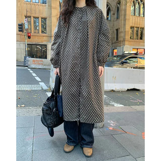 Polka dot long dress