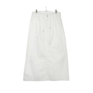 String cotton long skirt