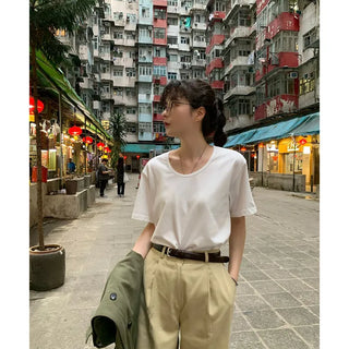 Daily U-neck short-sleeved T-shirt