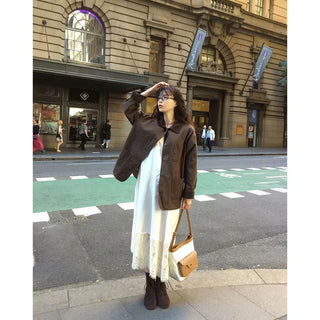 Two-tone cotton jacket