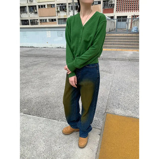 Vintage Wash Denim Pants