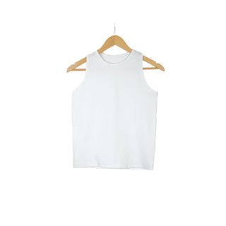 Round neck basic sleeveless top