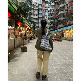 Lettering Shoulder Eco Bag