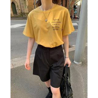 Lettering Short-Sleeved T-Shirt