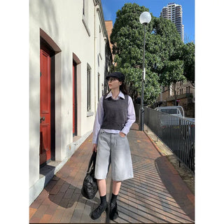 Wool knit vest