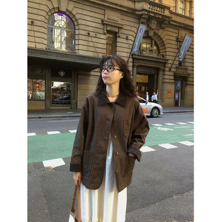 Two-tone cotton jacket