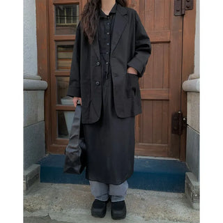 Oversized linen jacket