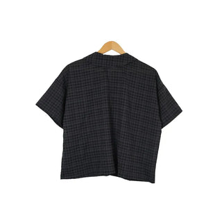 Linen check shirt