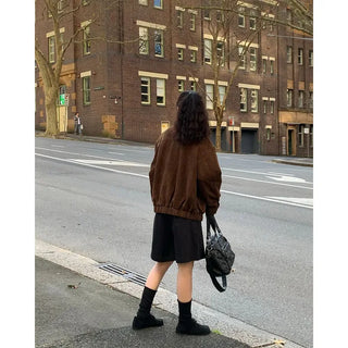 Pleated shorts
