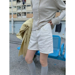 Simple cotton shorts