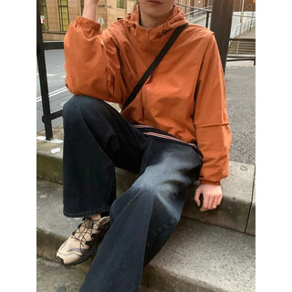 Ribbed wide denim pants