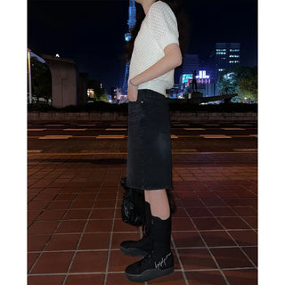 Bermuda shorts denim pants