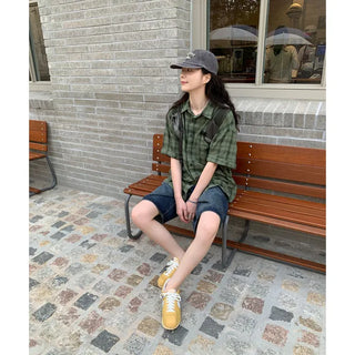 5/8 length denim pants