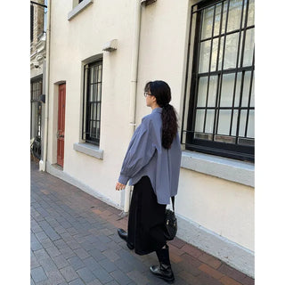 Basic long flared skirt