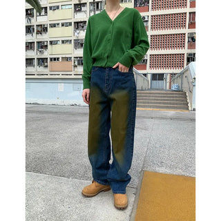 Vintage Wash Denim Pants