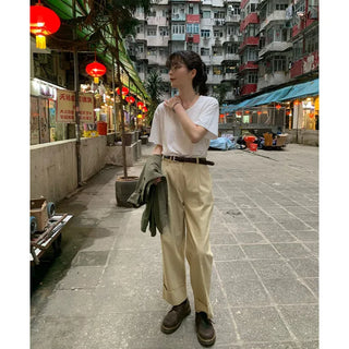 Daily U-neck short-sleeved T-shirt