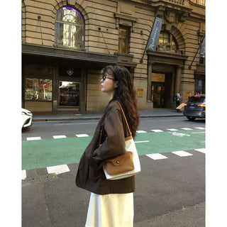 Two-tone cotton jacket