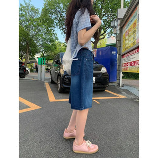 Bermuda shorts denim pants