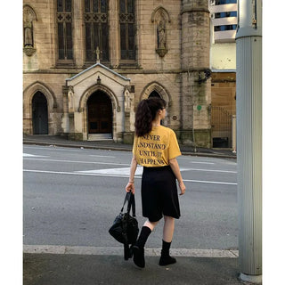 Lettering Short-Sleeved T-Shirt