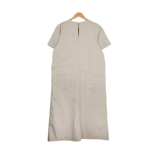 Back pocket stitch long dress