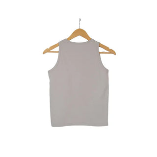 Round neck basic sleeveless top
