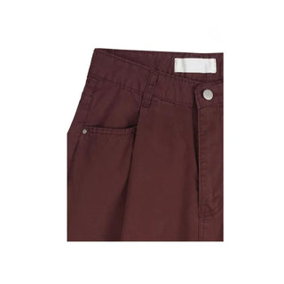 Wide-leg pleated pants