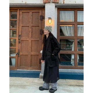 Oversized linen jacket