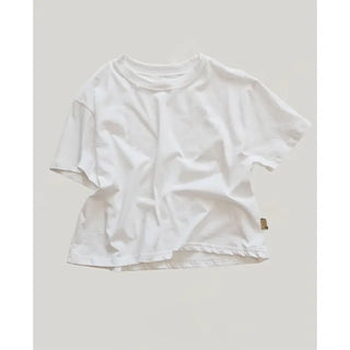 Basic color pigment short-sleeved T-shirt