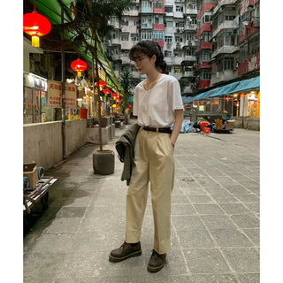 Daily U-neck short-sleeved T-shirt