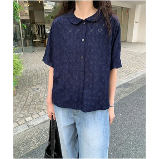 Perforated blouse