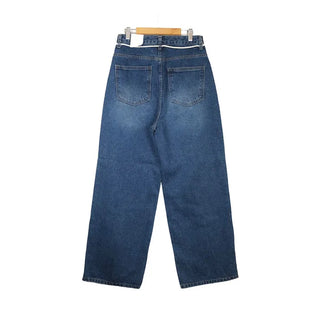 Vintage wide-leg denim pants