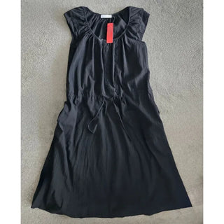Lace linen long dress
