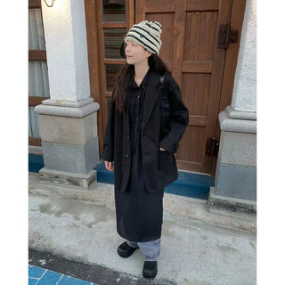 Oversized linen jacket