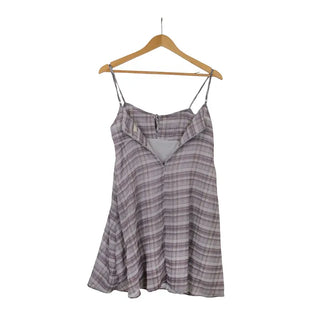 [Lined] Checkered Sleeveless Dress